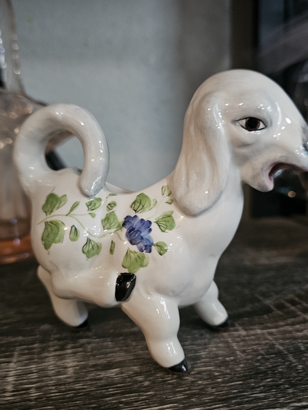 Vintage White Ceramic Goat Creamer